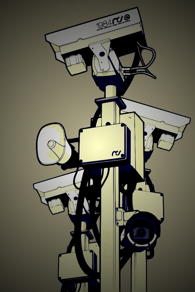 Недремлющее око камер наблюдения обои