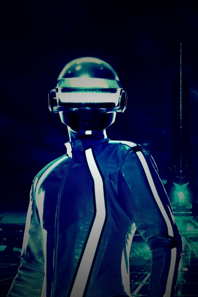 Daft Punk на съемках фильма TRON обои