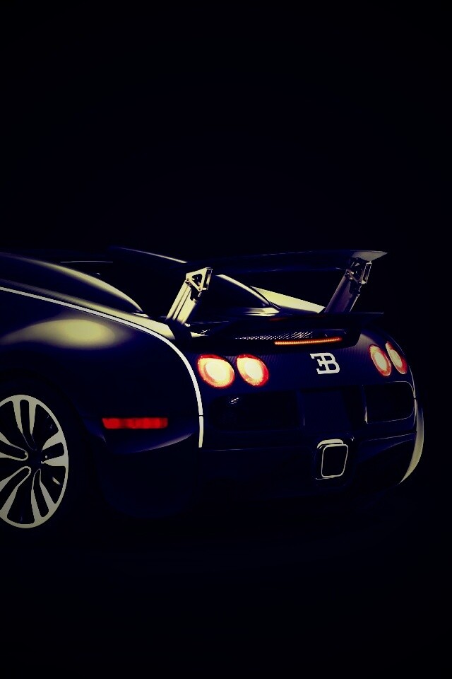 Черный спорткар обои