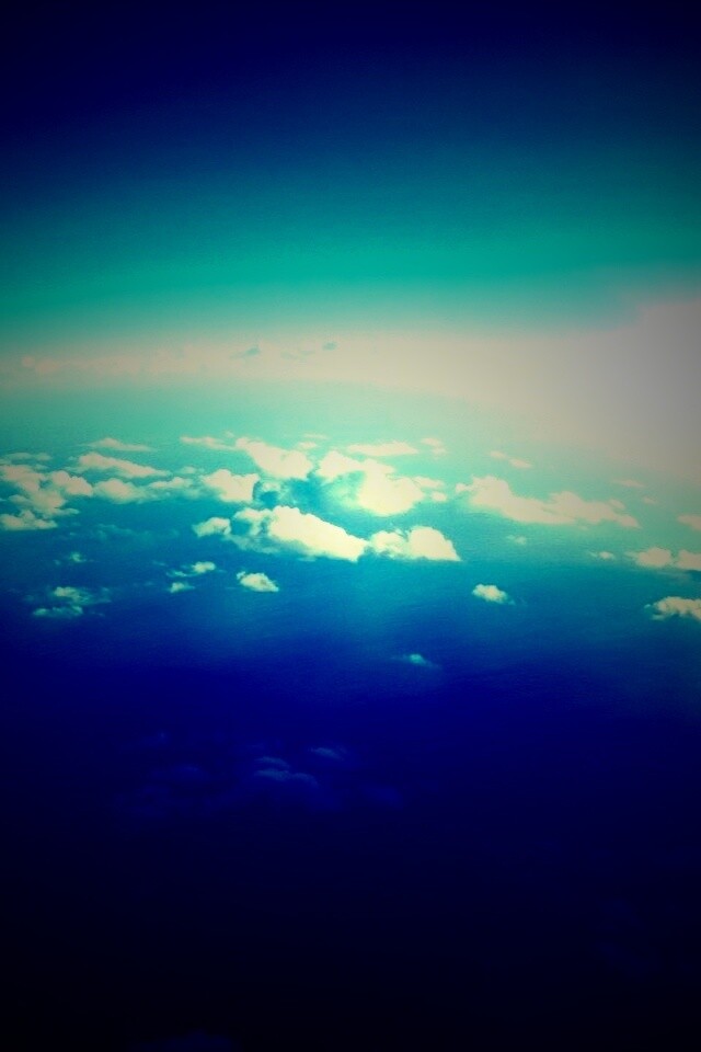 Вид с верхних слоёв атмосферы обои