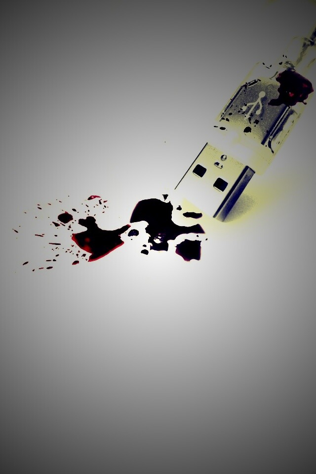 Кровавый usb обои