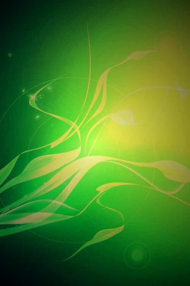 Зеленые абстрактные лепестки обои