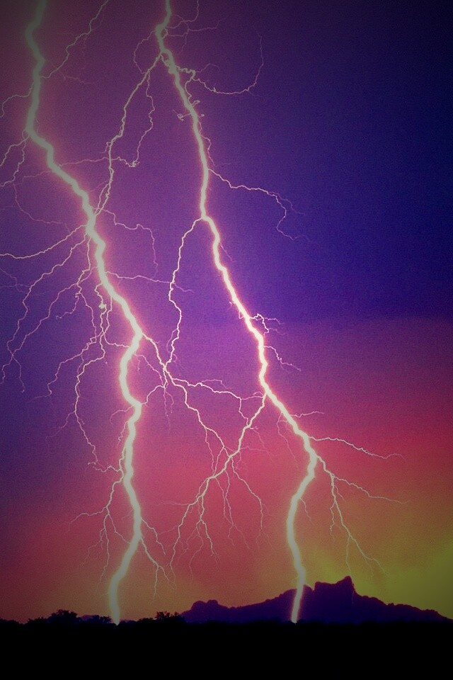 Двойная молния обои