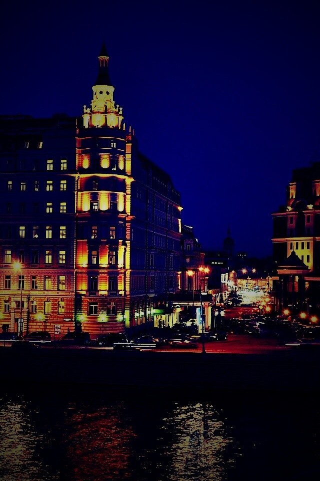 Ночной город обои