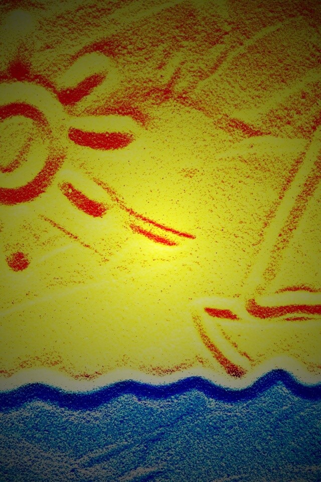 Рисунки на песке обои