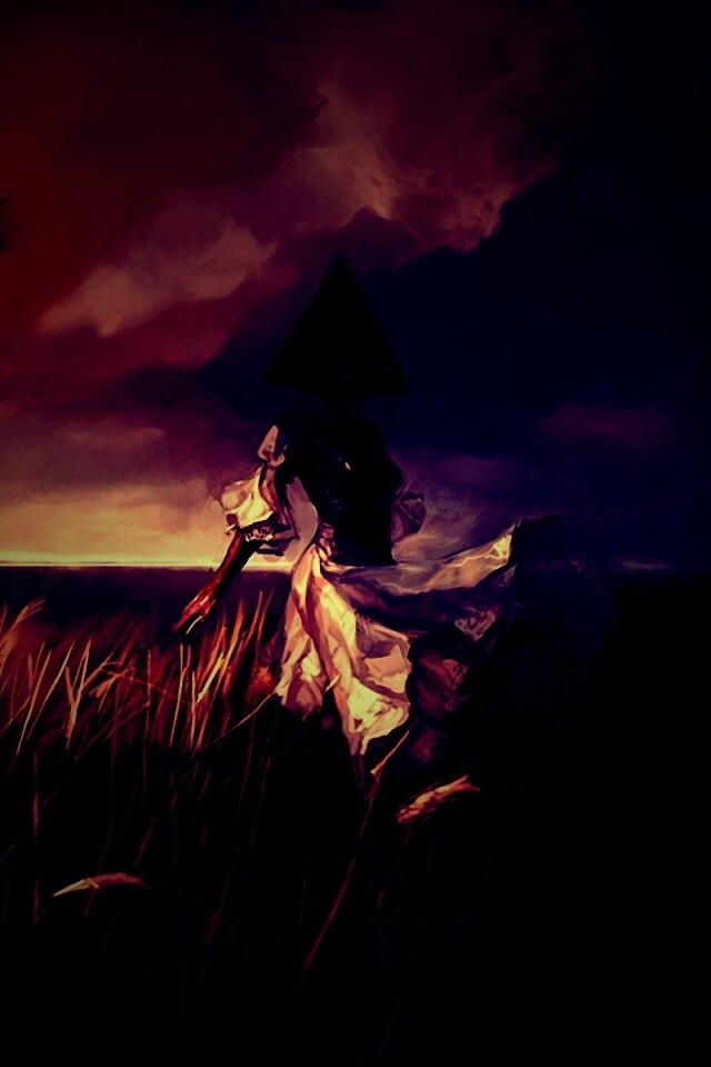 Треугольная голова обои