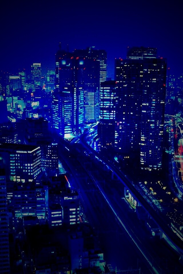 Ночной город обои
