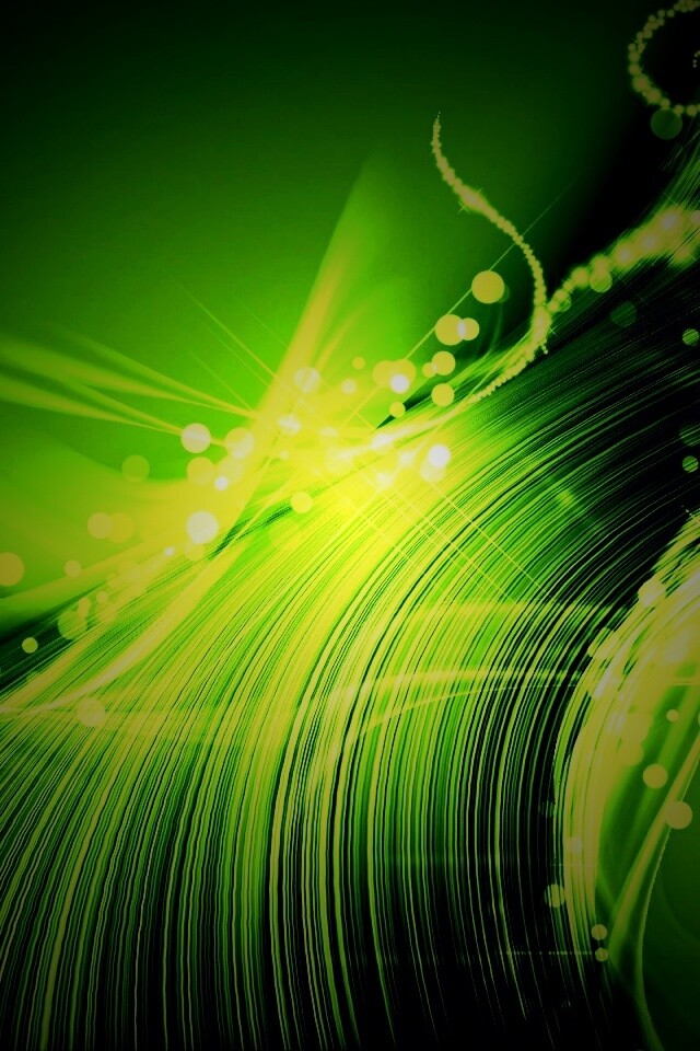 Зеленый вихрь обои