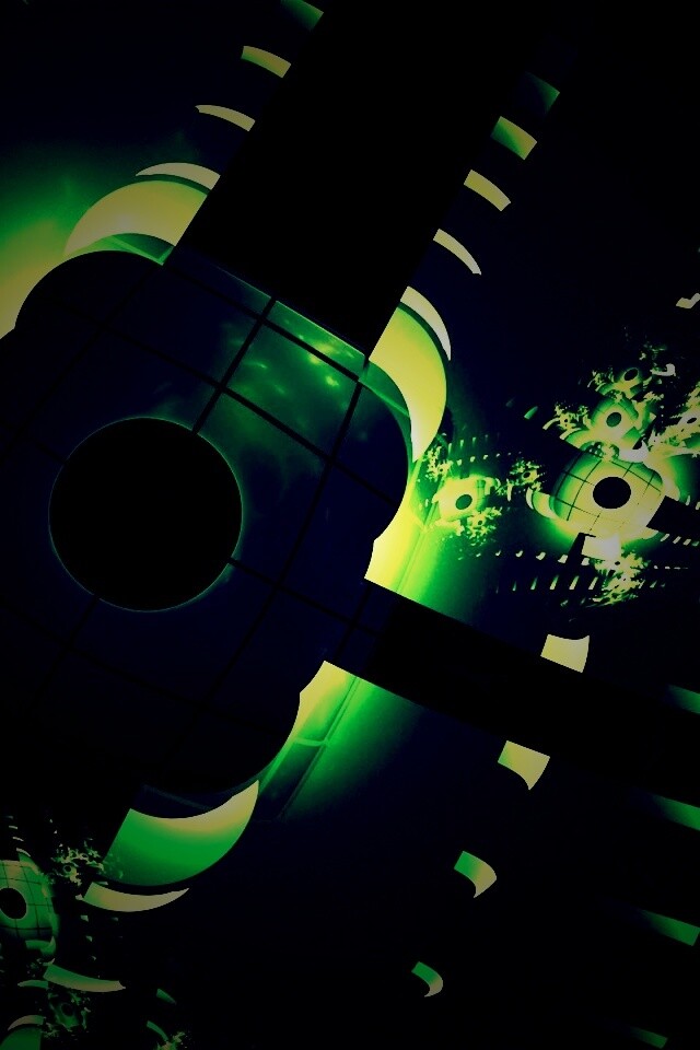 Абстрактные темно-зеленые фигуры обои