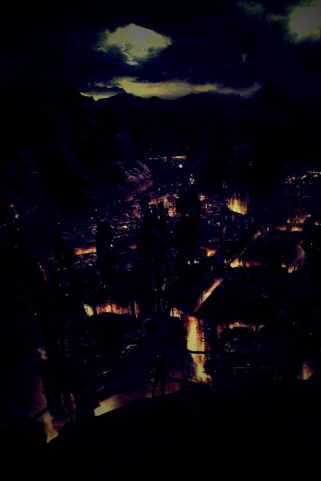 Таинственный город обои