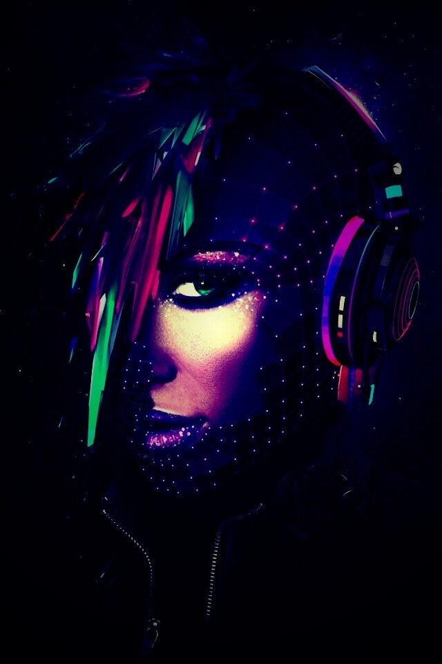 Кристаллические девушки из компьютерного мира обои