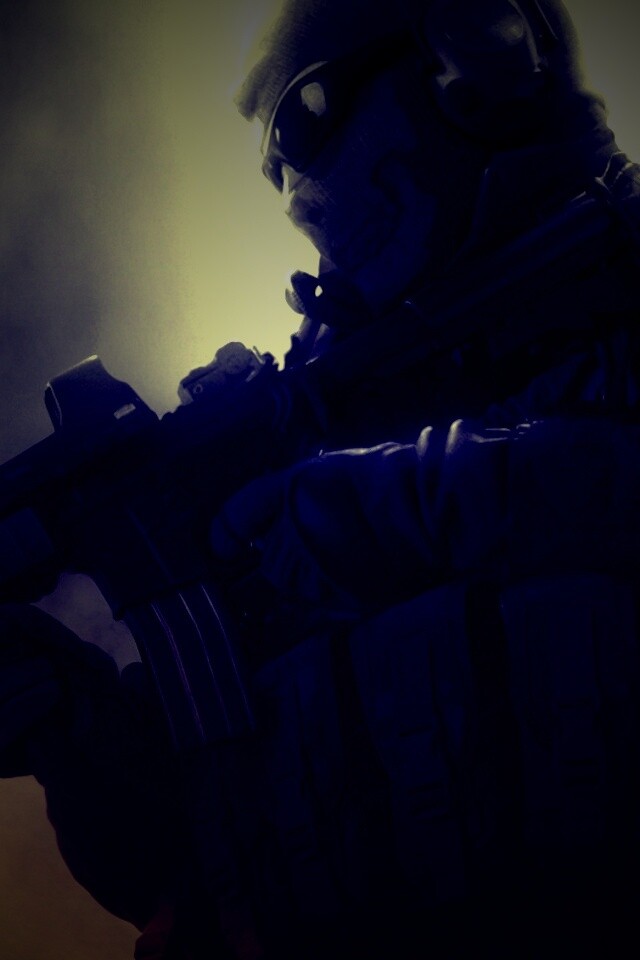 Солдат в маске обои