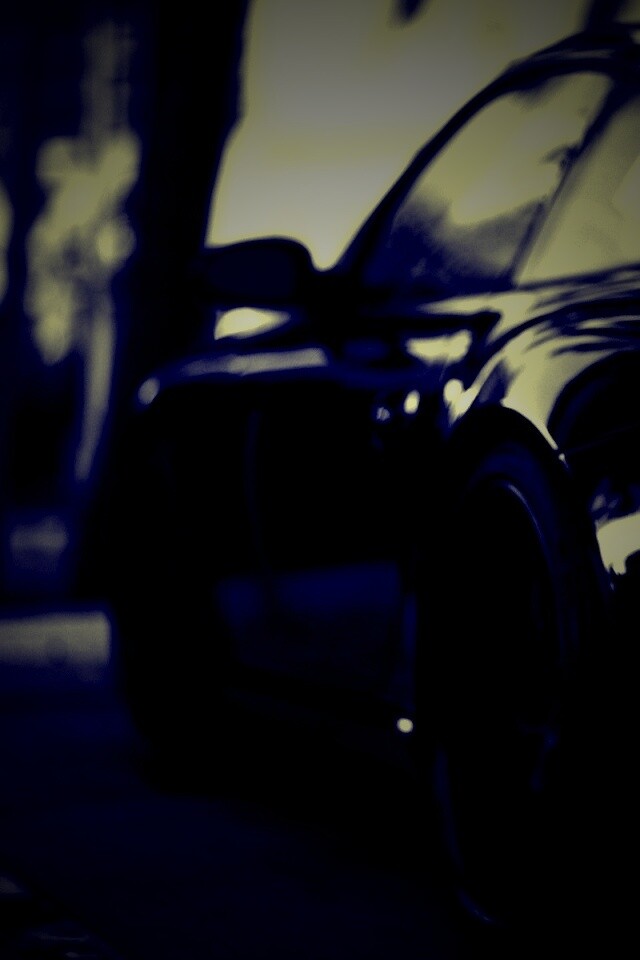 Черный порш обои