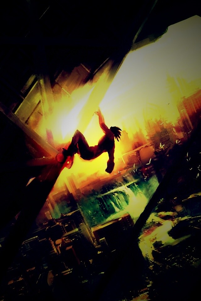 Мутант в постапокалиптическом городе обои