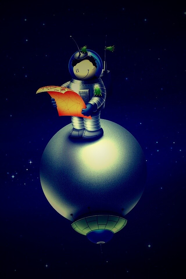 Космонват на луне обои