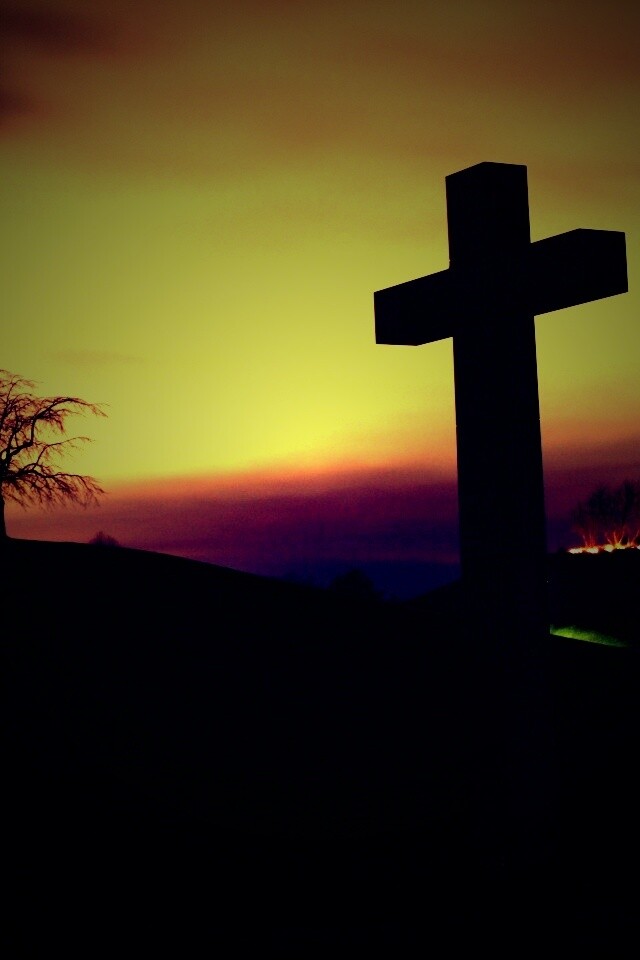 Каменный крест обои