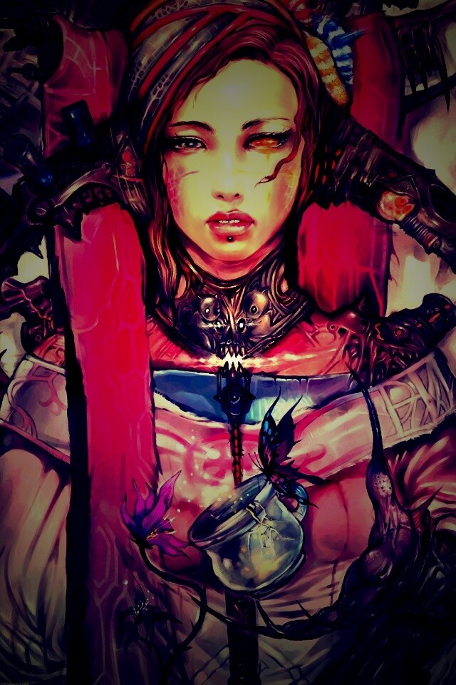 Странная девушка обои