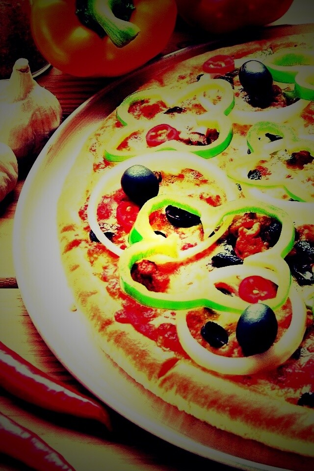 Пицца с паприкой обои