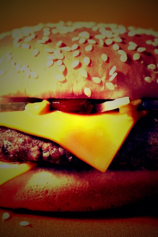 Сочный чизбургер обои