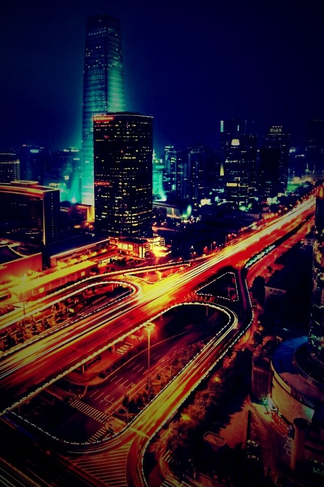 Городская развязка обои