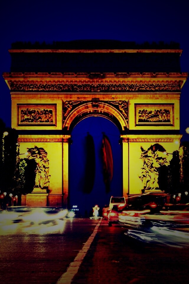 Арка на елисейских полях обои