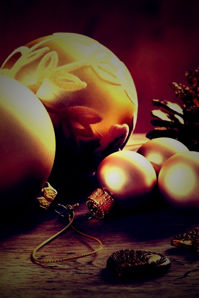 Новогодние атрибуты обои