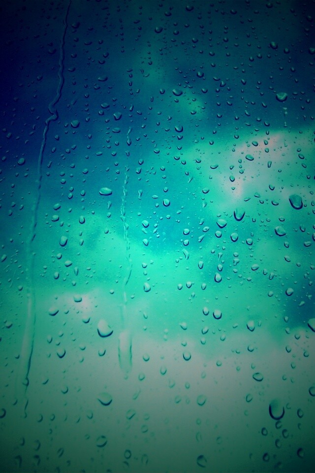 Капли на стекле обои