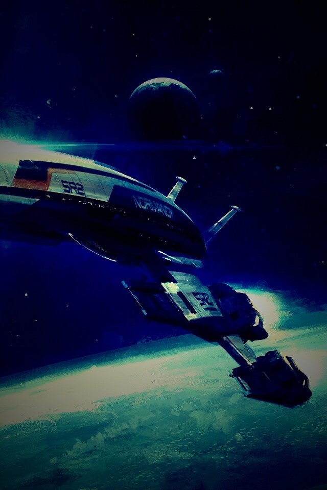 Корабль Normandy обои