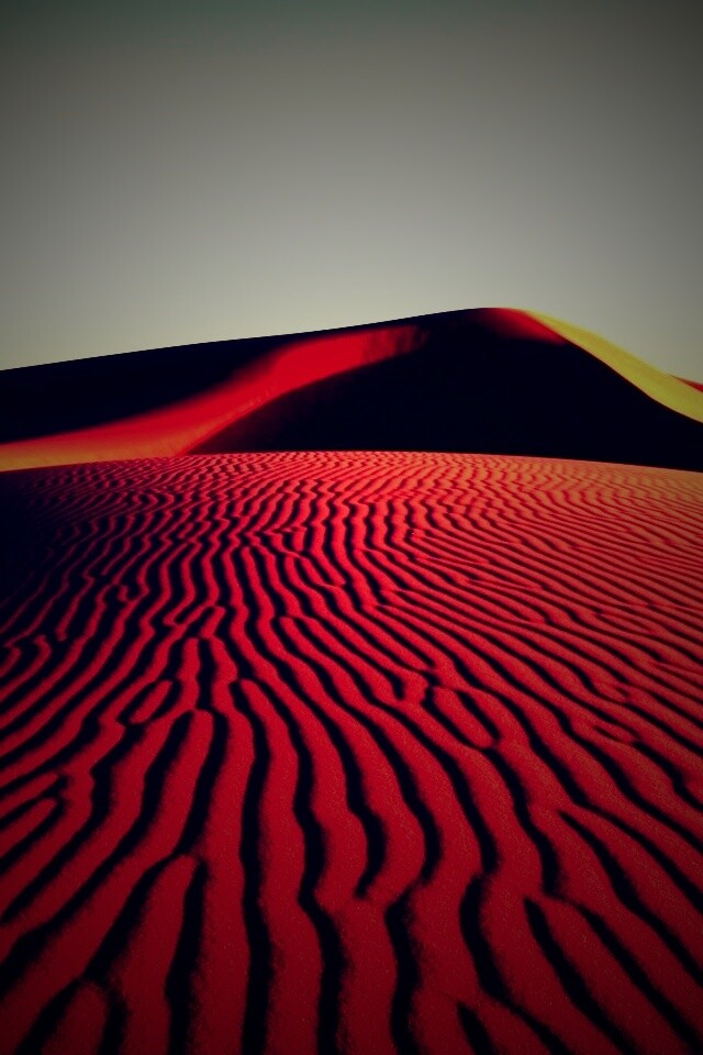 Красные барханы пустыни обои