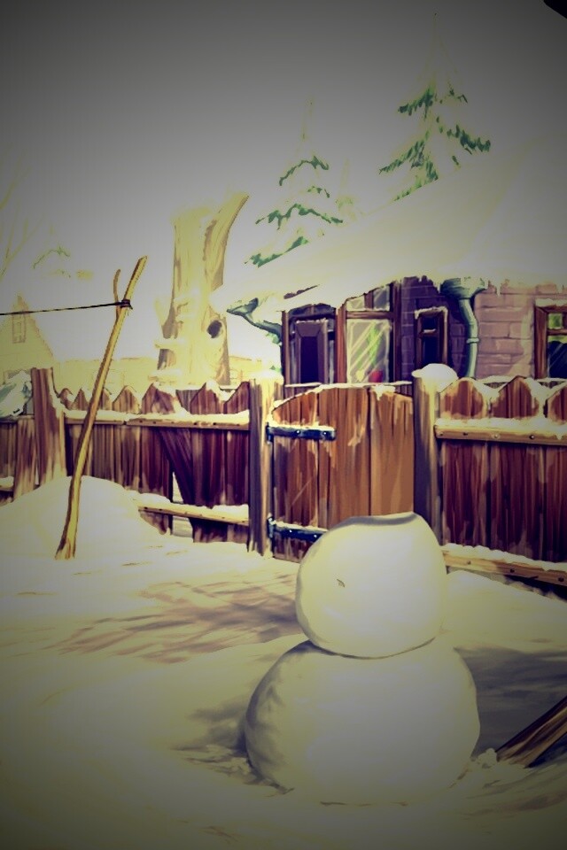 Снеговик обои