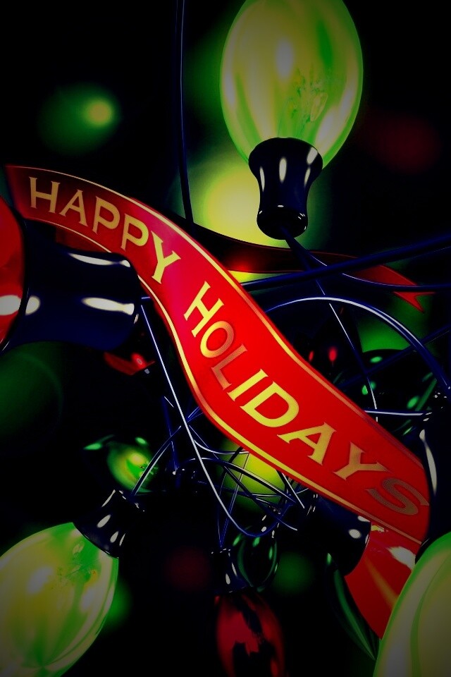 Гирлянда в 3D обои