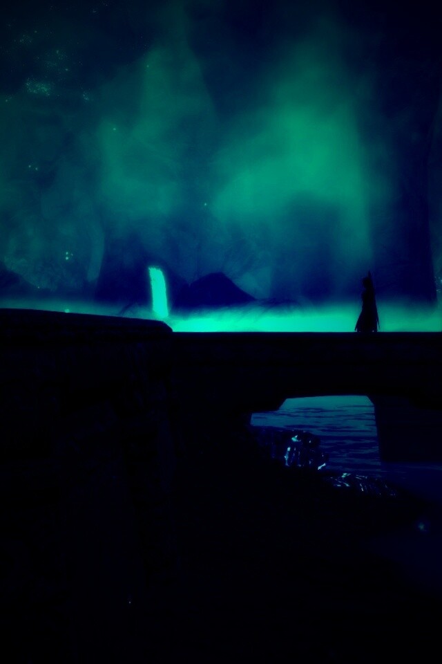 Светящийся путь обои