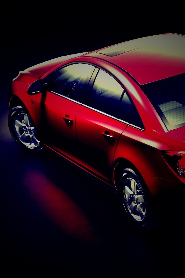 Шевроле Cruze красного цвета обои