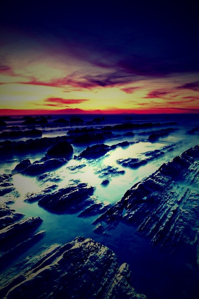 Рифы в тумане обои