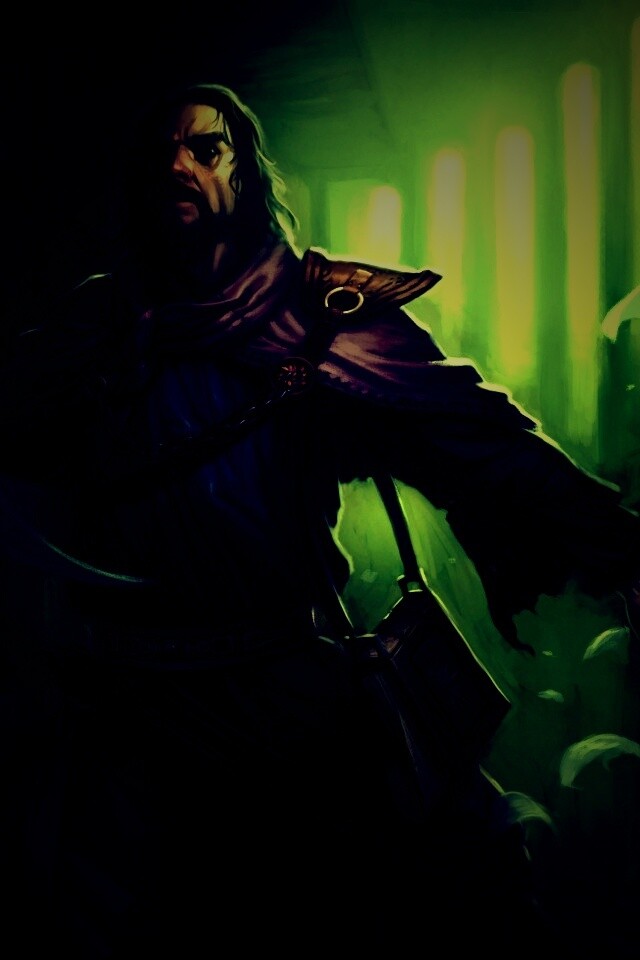 Маг в библиотеке обои