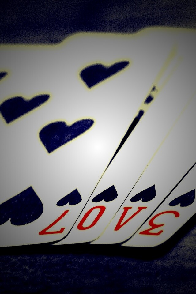 Любовь и карты обои