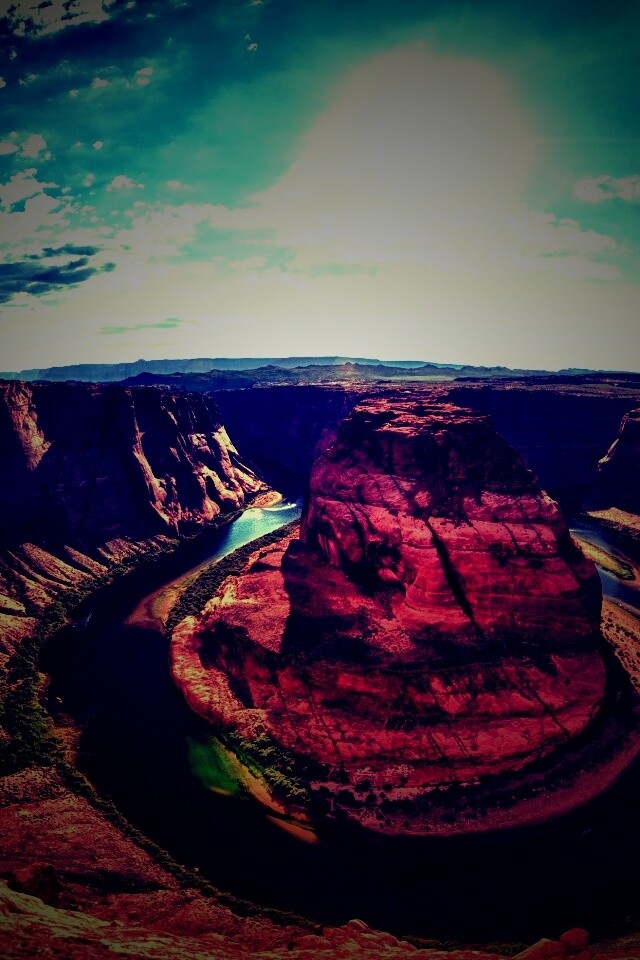 Каньон летом обои