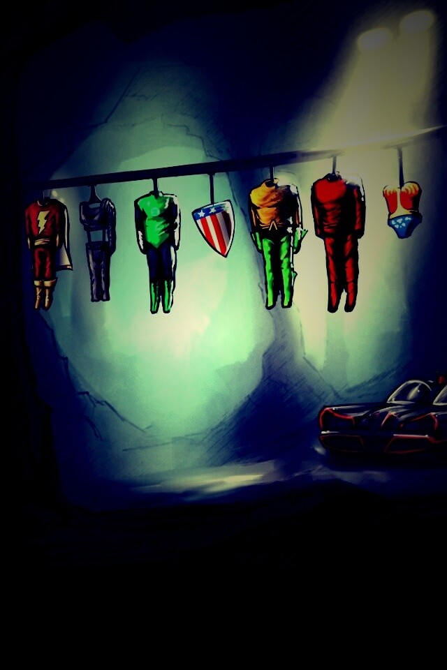 Пещера супергероев обои
