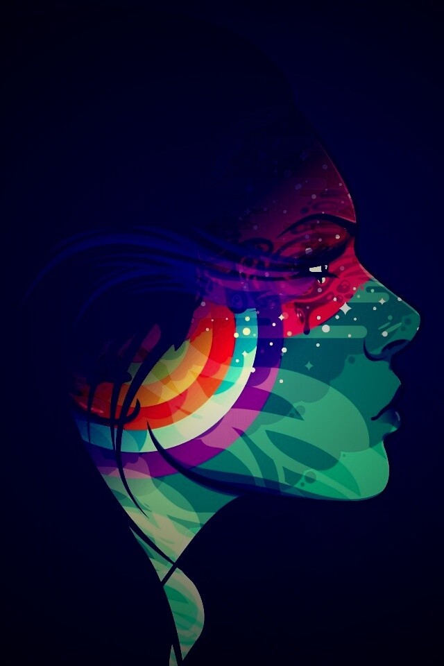 Профиль девушки обои