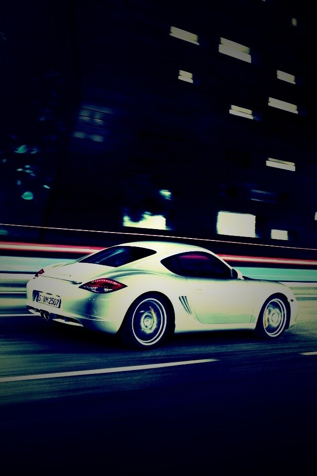 Porsche на трассе обои