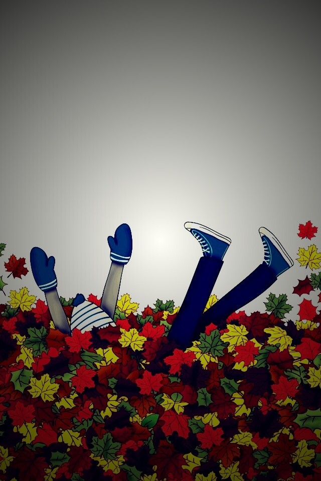 Опавшие листья обои