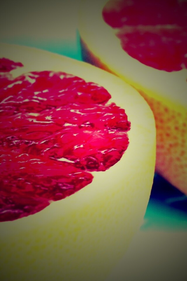 Грейпфрут в разрезе обои