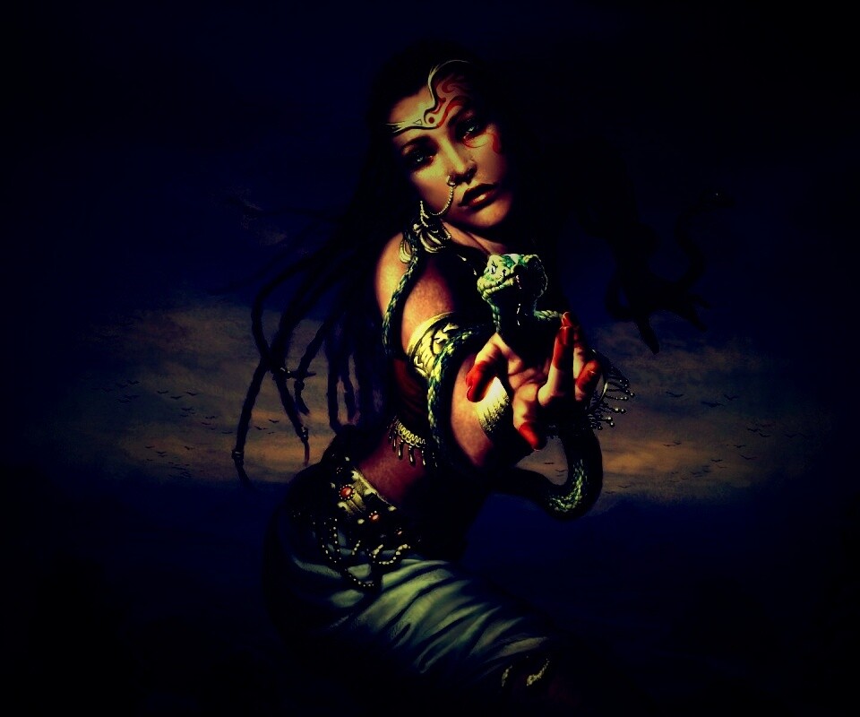 Приручательница змей обои