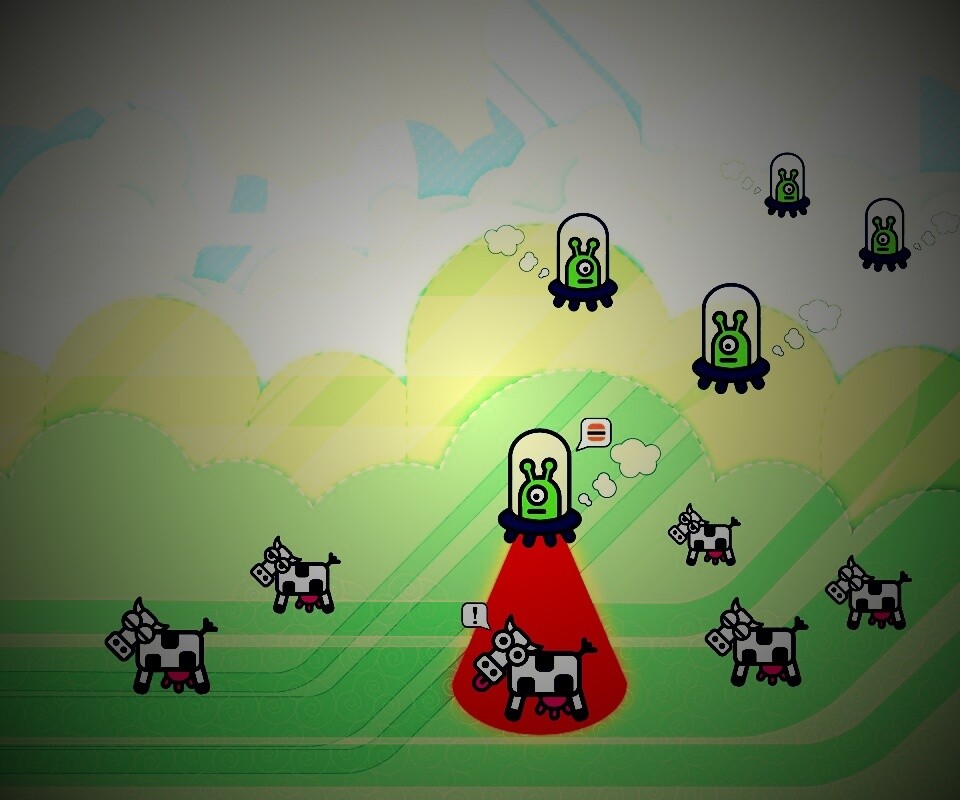 Пришельцы воруют коров обои