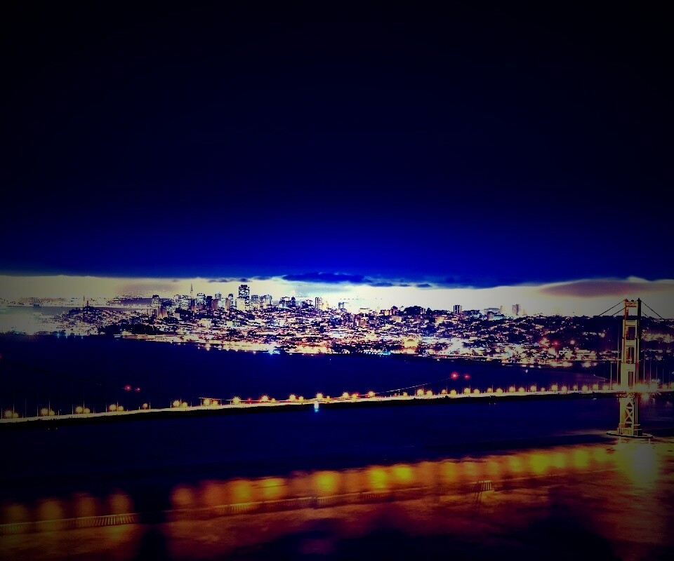 Ночной Нью-Йорк обои