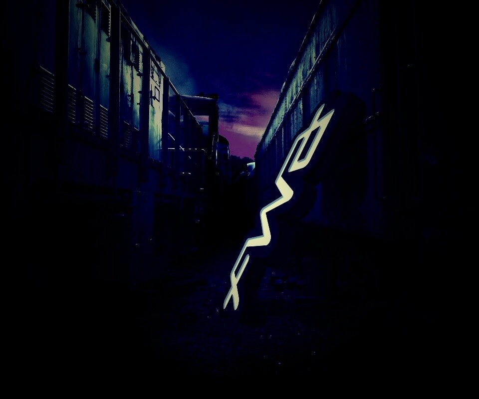 Упавшая вывеска обои