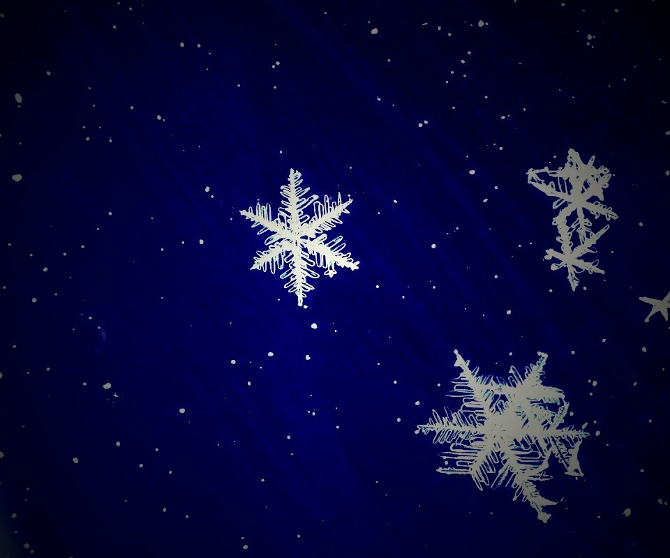 Снежинки обои