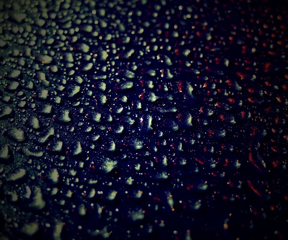 Вода собирается в капли обои