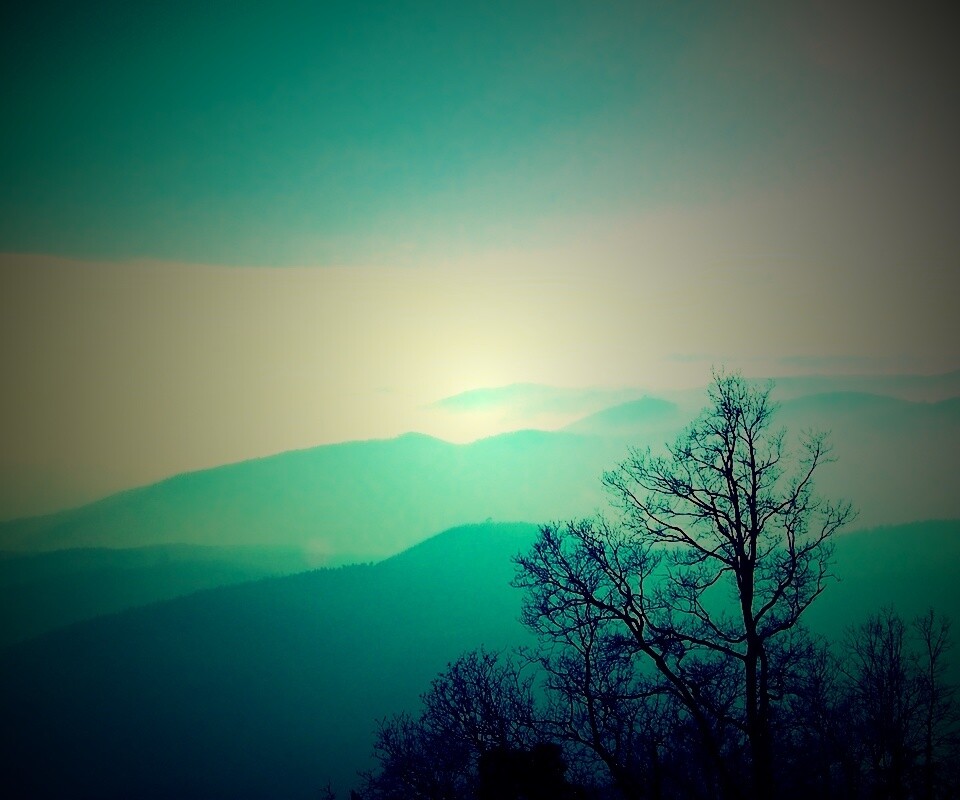 Голубые горы обои