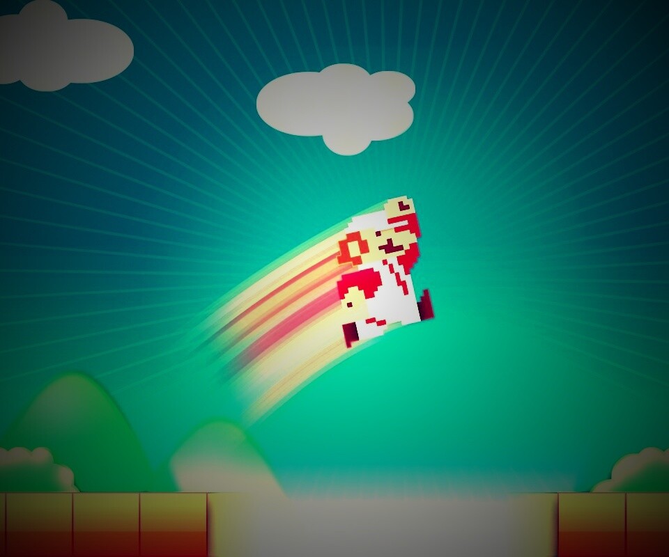 Прыжок Марио обои